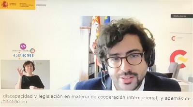 Momento de la jornada ‘Las personas con discapacidad en la nueva legislación española de cooperación internacional’, organizada por el CERMI 