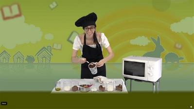 Emisión del taller de cocina preparado para el cuento "Camila y el abuelo pastelero" en el Club de Lectura de la app TeCuento