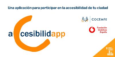 Cartel de la app Accesibilidad de Cocemfe.