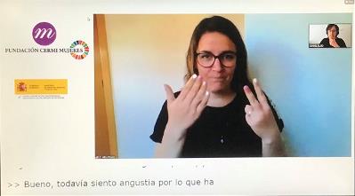 Durante el XXXIII webinario ‘No estás sola’ sobre diversidades sexuales de las mujeres y niñas con discapacidad, organizado por Fundación CERMI Mujere