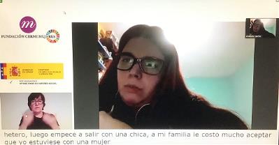 Durante el XXXIII webinario ‘No estás sola’ sobre diversidades sexuales de las mujeres y niñas con discapacidad, organizado por Fundación CERMI Mujere