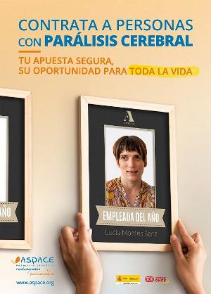 Cartel de Aspace para una campaña de empleo