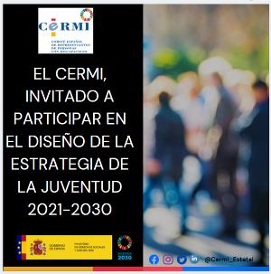 Cartel de la invitación del Injuve al CERMI para participar en la estrategia de la juventud