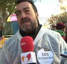 Miguel Carballeda, durante su participación en la marcha