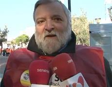 José Fabián Cámara, durante su participación en la marcha