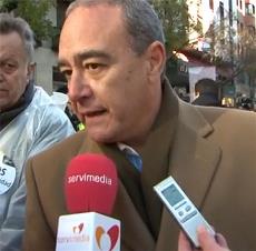 José Alberto Echevarría, durante su participación en la marcha