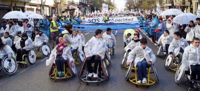 Un momento del comienzo de la marcha