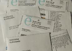 Tarjetas del censo y lista para las elecciones al Parlamento de Cataluña 2021