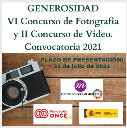 Convocados los premios del concurso de fotografía y vídeo ‘Generosidad’ de la Fundación CERMI Mujeres