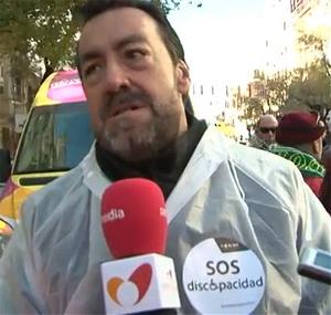 Miguel Carballeda, durante su participación en la marcha