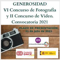 Convocados los premios del concurso de fotografía y vídeo ‘Generosidad’ de la Fundación CERMI Mujeres