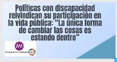 Cartel del encuentro de políticas con discapacidad.